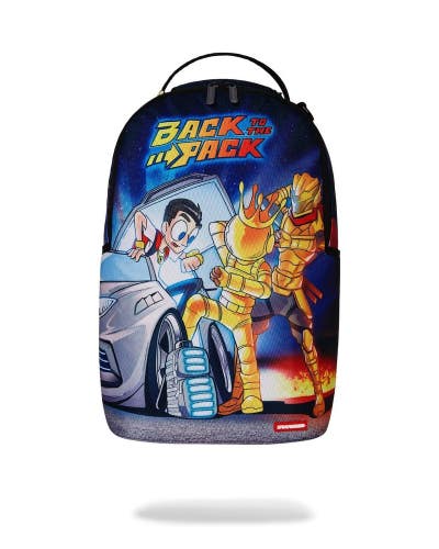 Sprayground Bag To The Future Anime DLXR Backpack Multicolor Laptop Sleeve GBS8