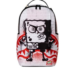Sprayground Spongebob Stencil Wall Dlxr B7327 Multicolor Printed Backpack GBS180