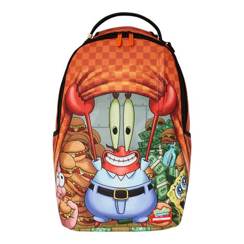 Sprayground Money Up For Krabs DLXSV Mens Multicolor Graphics Backpack GBS195
