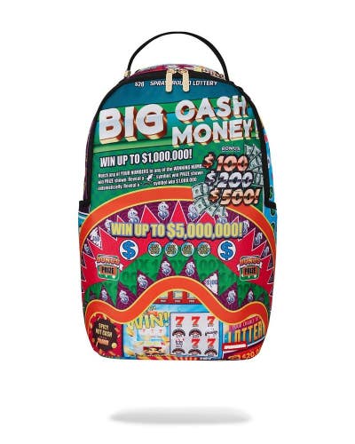 Sprayground Scratch Off Card DLXR Backpack Unisex Multi Laptop Sleeve Bag GBS99