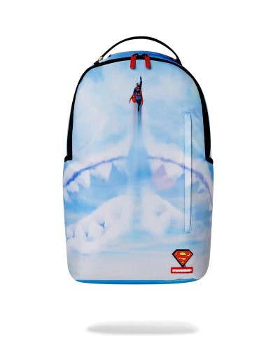 Sprayground Superman On Clouds DLXR B7296 Unisex OS Blue Printed Backpack GBS221