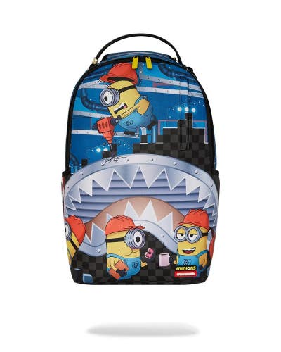 Minion And Sprayground Sign B7791 Backpack Unisex Multi Shoulder Straps GBS211