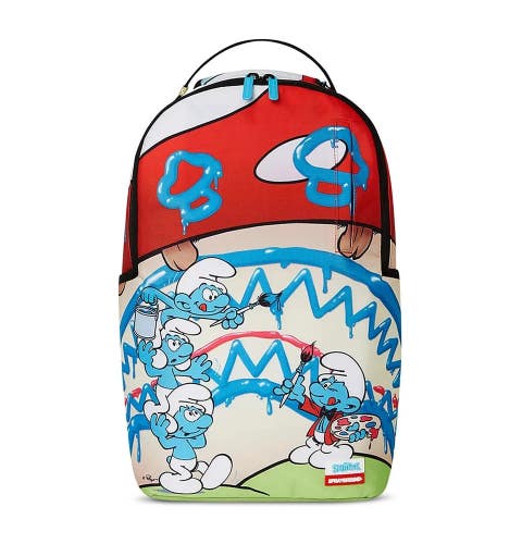 Sprayground Painting Smurfs DLXR B7014 Backpack Unisex Multicolor Bag GBS145