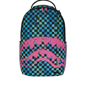 Sprayground Long Nights Painting DLXSV B7725 Backpack Unisex Blue Check GBS37