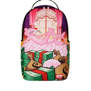 Sprayground Pink Panther Money Stash DLXR Multi Travel Laptop Backpack GBS184