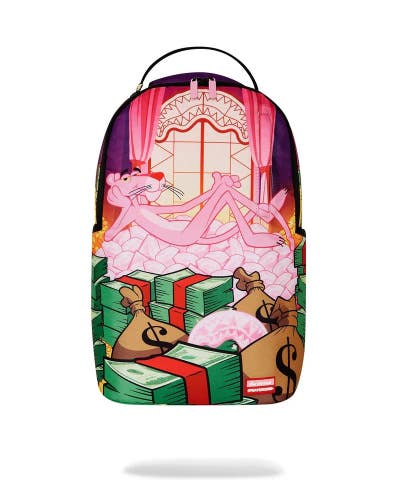 Sprayground Pink Panther Money Stash DLXR Multi Travel Laptop Backpack GBS184