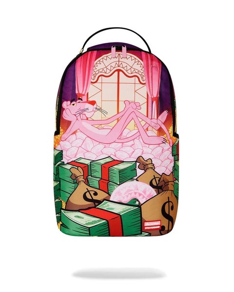 Sprayground Pink Panther Money Stash DLXR Multi Travel Laptop Backpack GBS184