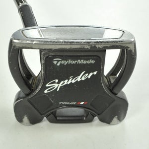 LEFT HANDED TaylorMade Spider Tour Black 34" Putter Steel #200696