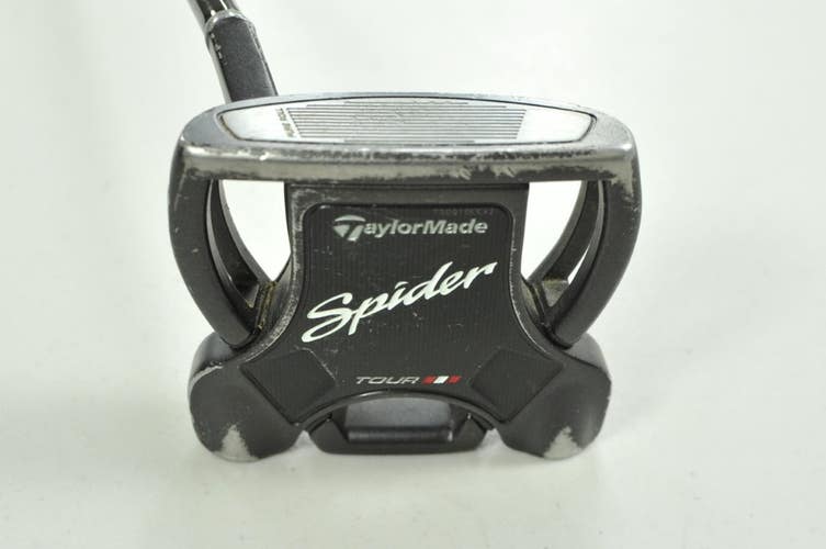 LEFT HANDED TaylorMade Spider Tour Black 34" Putter Steel #200696