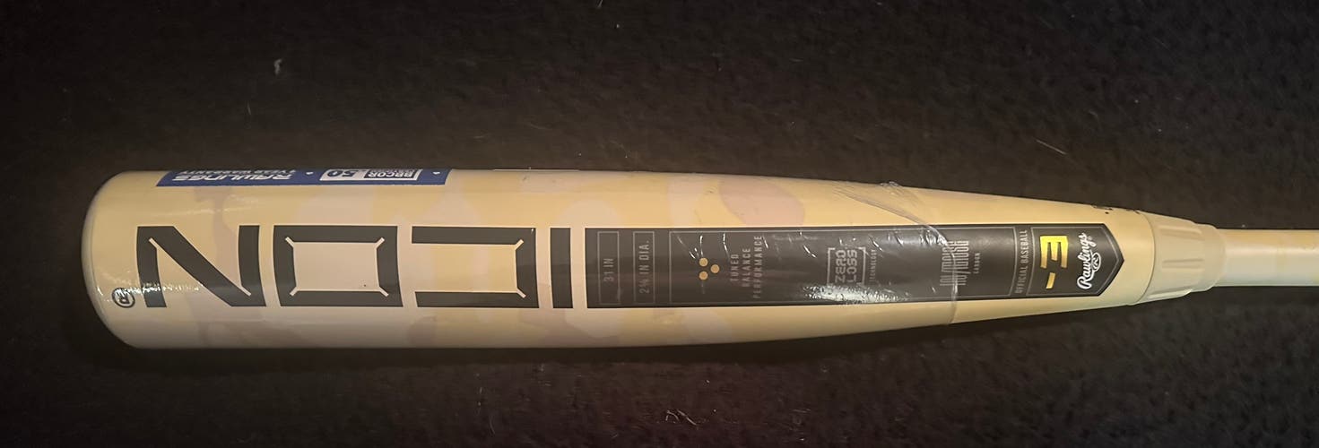 2025 Rawlings Icon Composite BBCOR Certified Bat (-3)  28 oz 31" (New)