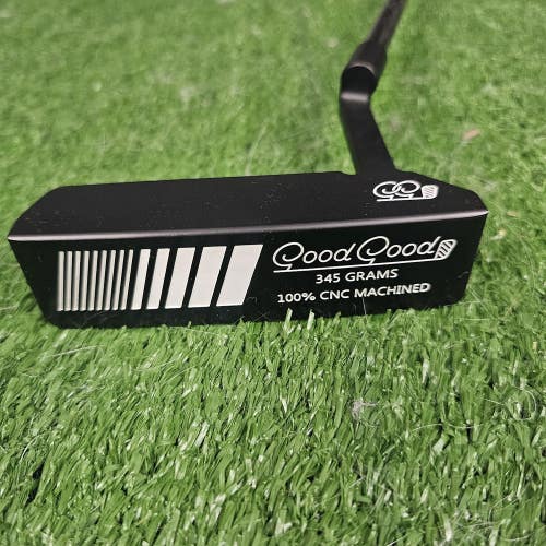 Good Good Golf Original Black Blade Putter 345 Grams CNC Machined RH 35"