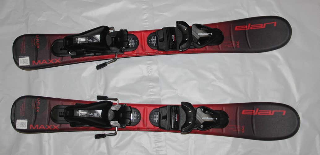 70 cm NEW 2026 ELAN kids Ski MAXX red with System with EL 4.5 GW size adjustable Bindings