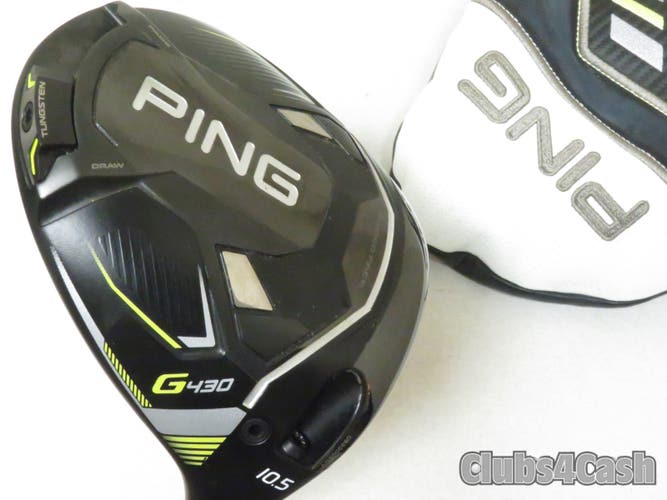 PING G430 MAX Driver 10.5 TOUR 2.0 Chrome 65 Stiff Flex +Cover .. Near MINT