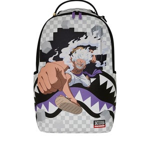 Sprayground One Piece Gear 5 Luffy Checkered Smash DLXV Travel Laptop Bag DSB85