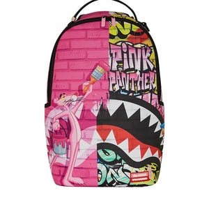 Sprayground Pink Panther Painting Over Graffiti DLXR Laptop Backpack DSB86