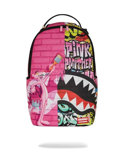 Sprayground Pink Panther Painting Over Graffiti DLXR Laptop Backpack DSB86