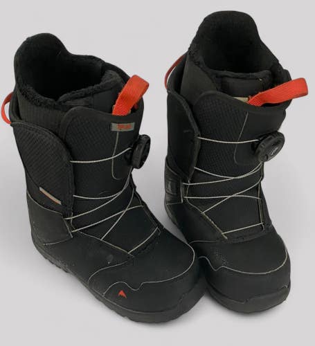 Burton Kid's Size 5K Zipline BOA Black Snowboard Boots