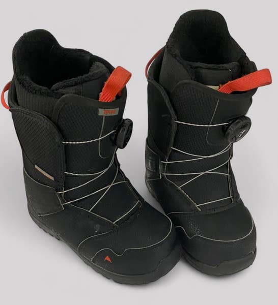 Junior Snowboard Boots 2024 Burton Zipline BOA - Black 5K Kids