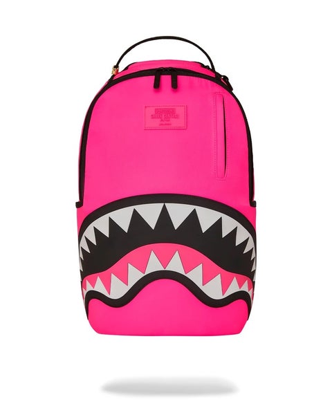 Sprayground Shark Central Pulse Unisex Pink Pocket Travel Laptop Backpack DSB82