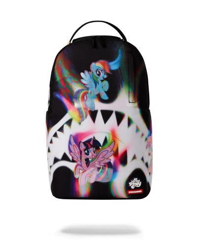 Sprayground My Little Pony Rainbow Riders DLXR Holographic Laptop Backpack DSB84