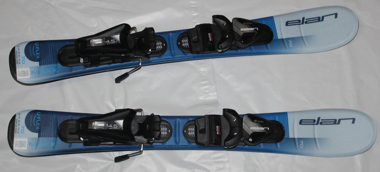 NEW 2026 Elan kids skis ELAN Maxx UFlex 70cm + size adjustable bindings on skis EL4.5 GW