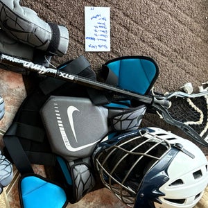 Lacrosse equipment full set up! Meets all NOCSAE standards and requirements