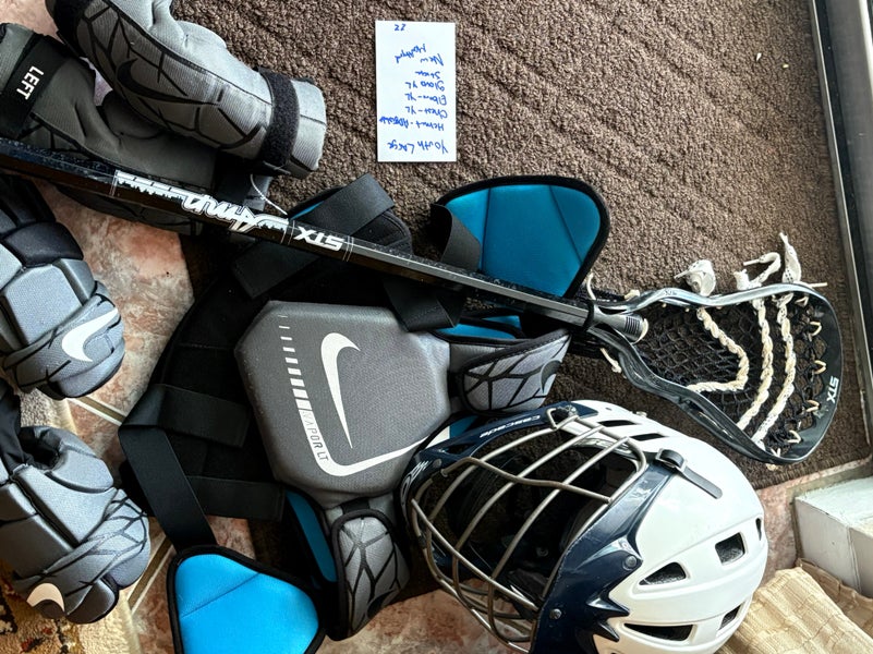 Lacrosse equipment full set up! Meets all NOCSAE standards and requirements