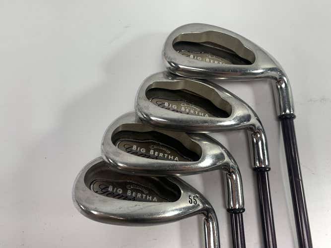 Callaway Big Bertha 2004 Iron Set 8-PW+SW Big Bertha Gems 65i 65g Ladies RH
