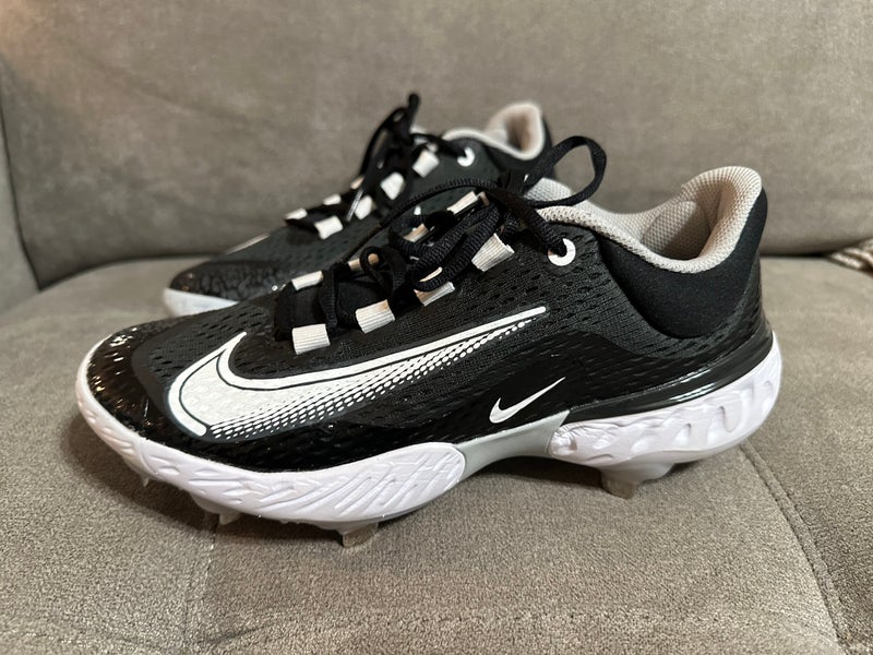 New Metal Nike Alpha Huarache Elite 4 Sz 8