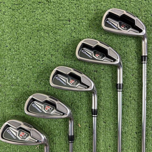 Wilson Staff D350 6-PW Iron Set Factory FST SL80 Steel Regular Flex RH
