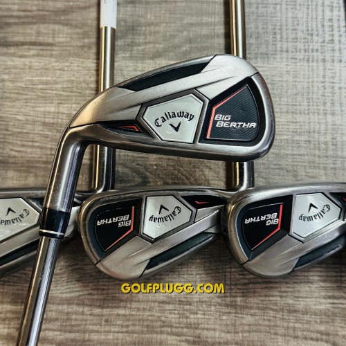 LH 5-SW- Callaway Big Bertha 2015 Iron Set / Recoil Graphite, Regular Flex (41)