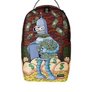 Sprayground Bender Money DLXR B7210 Unisex Multi Graphic Print Backpack FLBP008