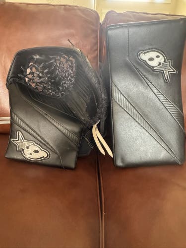 brians eclipse goalie glove and blocker