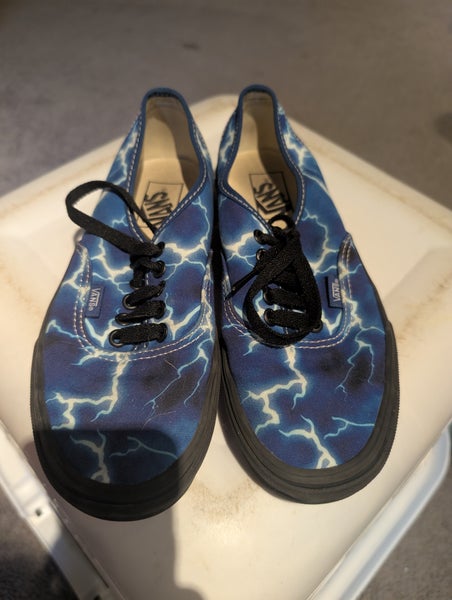 Vans Shoes (Used) Off The Wall Blue Lightning 721356