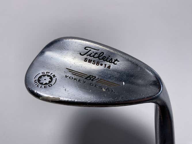 Titleist Vokey Spin Milled CC Chrome Sand Wedge SW 56* 14 Wedge Steel Mens RH