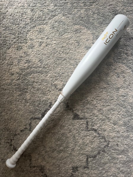 Beautiful!! Clean!! White Rawlings Icon 30/22 (-8)