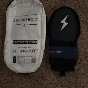 Blue Bruce Bolt Senior Size Sliding Mitt (New)