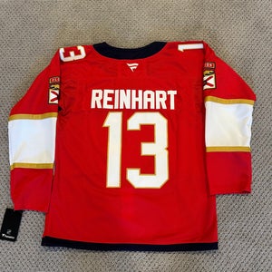 Sam Reinhart Florida Panthers Home Jersey With SCF25 Patch Size 50/ Medium