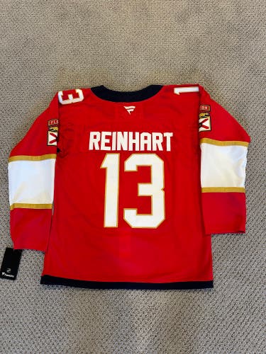 Sam Reinhart Florida Panthers Home Jersey With SCF25 Patch Size 50/ Medium