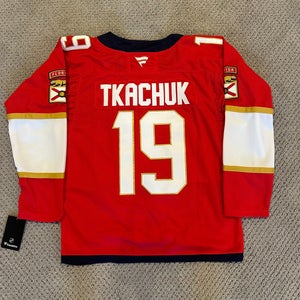 Matthew Tkachuk Florida Panthers Home Jersey With SCF25 Patch Size 50/ Medium