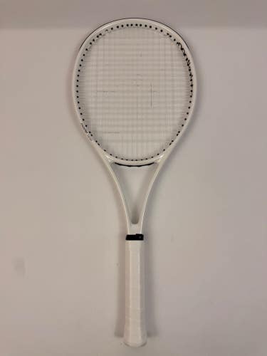 Nordicdots Model 100 White Gloss Tennis Racket, 4 3/8 Excellent 9.5/10