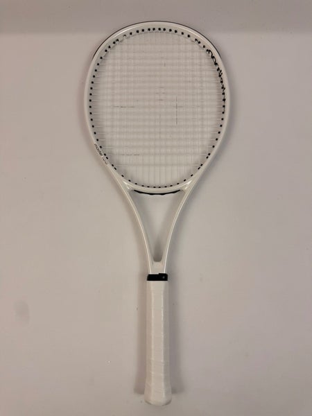 Nordicdots Model 100 White Gloss Tennis Racket, 4 3/8 Excellent 9.5/10