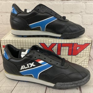 ALIX 100240 Men's DIABLO Indoor Soccer Shoes Black Blue Grey US 5.5