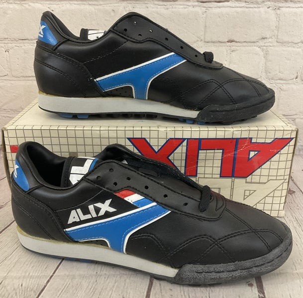 ALIX 100240 Men's DIABLO Indoor Soccer Shoes Black Blue Grey US 5.5