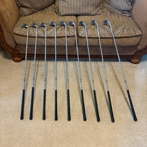 Men's 1996 Ping Eye Right Handed Iron Set Stiff Flex 9 Pieces Steel Shaft (Used)