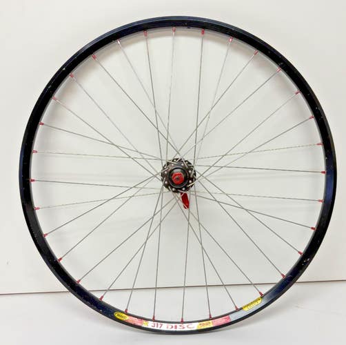 Mavic X 317 Disc 32-Spoke Black Aluminum 26" Front Wheel DT Swiss HuGI 240 Hub