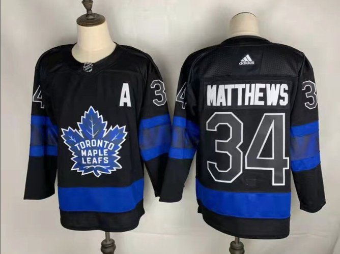 Auston Matthews Black Toronto Maple Leafs Alternate Jersey