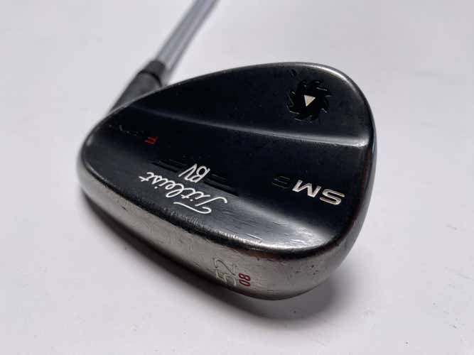 Titleist Vokey SM6 Jet Black Gap Wedge GW 52* 8 Bounce F-Grind Wedge Mens RH