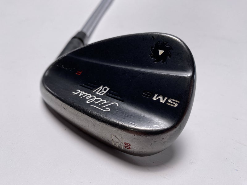 Titleist Vokey SM6 Jet Black Gap Wedge GW 52* 8 Bounce F-Grind Wedge Mens RH