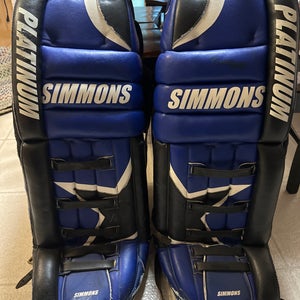 Simmons Platinum Goalie Leg Pads (Used)
